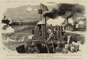 The Attempt to Rescue Gordon, Sir Charles Wilson, in the Steamers Teloweihah and Bordein Attempting to Run the Gauntlet to Khartoum